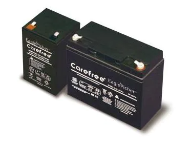 EAGLE PITCHER CAREFREE RECHARGE LEAD ACID BATTERY CF12V18, TAB TERM