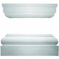 TUSCAN CAP & BASE SET 8" SQ/F/G CAP/BASE SET