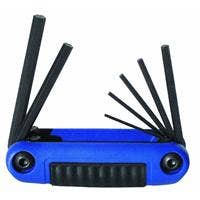 7-PIECE METRIC ERGO-FOLD HEX KEY SET 7PC HEX KEY SET