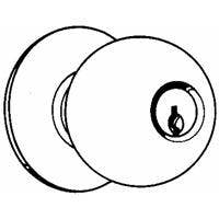 ORBIT STOREROOM KNOB LOCKSET PB ORBIT ST