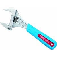 CHANNELLOCK CODE BLUE WIDE JAW ADJUSTABLE WRENCH 8" WIDE JAW ADJ WR