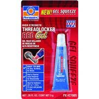 PERMATEX HIGH-STRENGTH GEL SQUEEZE THREADLOCKER GEL RED HI THREADLO