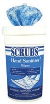 SCRUBS HAND SANITIZER WIPE, 85 WIPES PER CANISTER, 6 CANISTERS PER