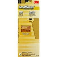 3M SANDBLASTER NO SLIP GRIP BACKING SANDPAPER 220 GRIT SANDPAPER