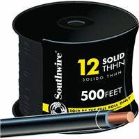 SOUTHWIRE 12 AWG SOLID THHN WIRE 500' 12