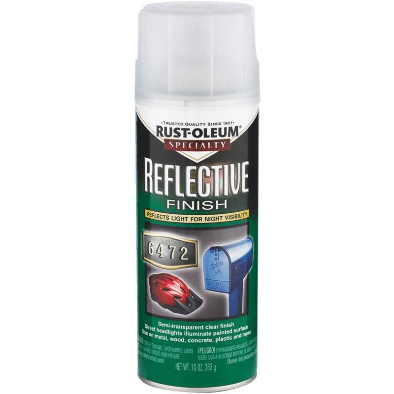 RUST-OLEUM REFLECTIVE FINISH SPRAY PAINT REFLECTIVE SPRAY PAINT